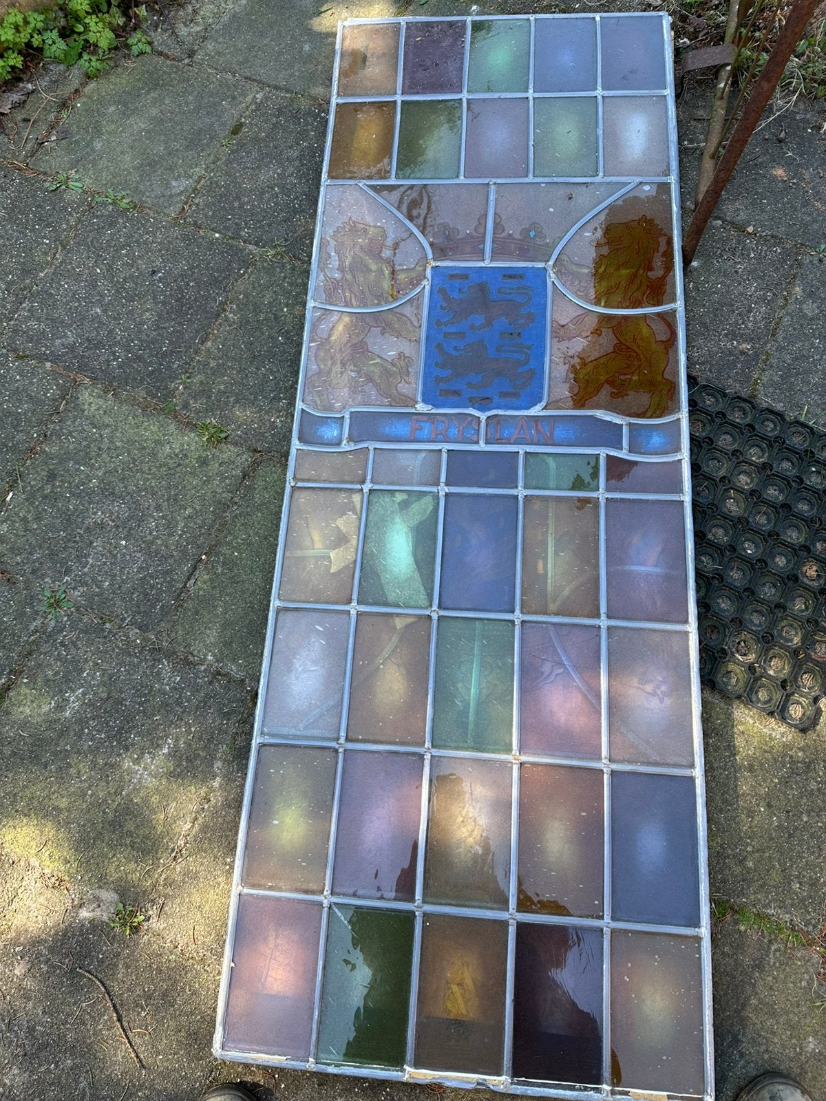 Glas in lood raam, Ophalen of Verzenden, Zo goed als nieuw