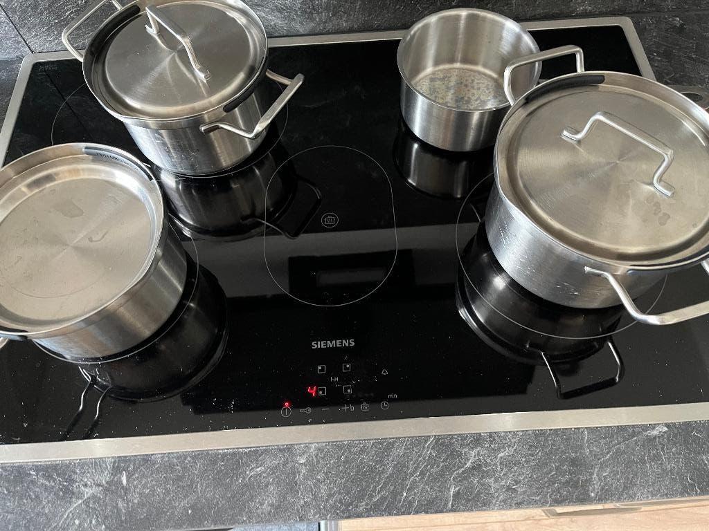 inductie kookplaat, Witgoed en Apparatuur, Kookplaten, Ophalen, Gebruikt, 4 kookzones, Inductie