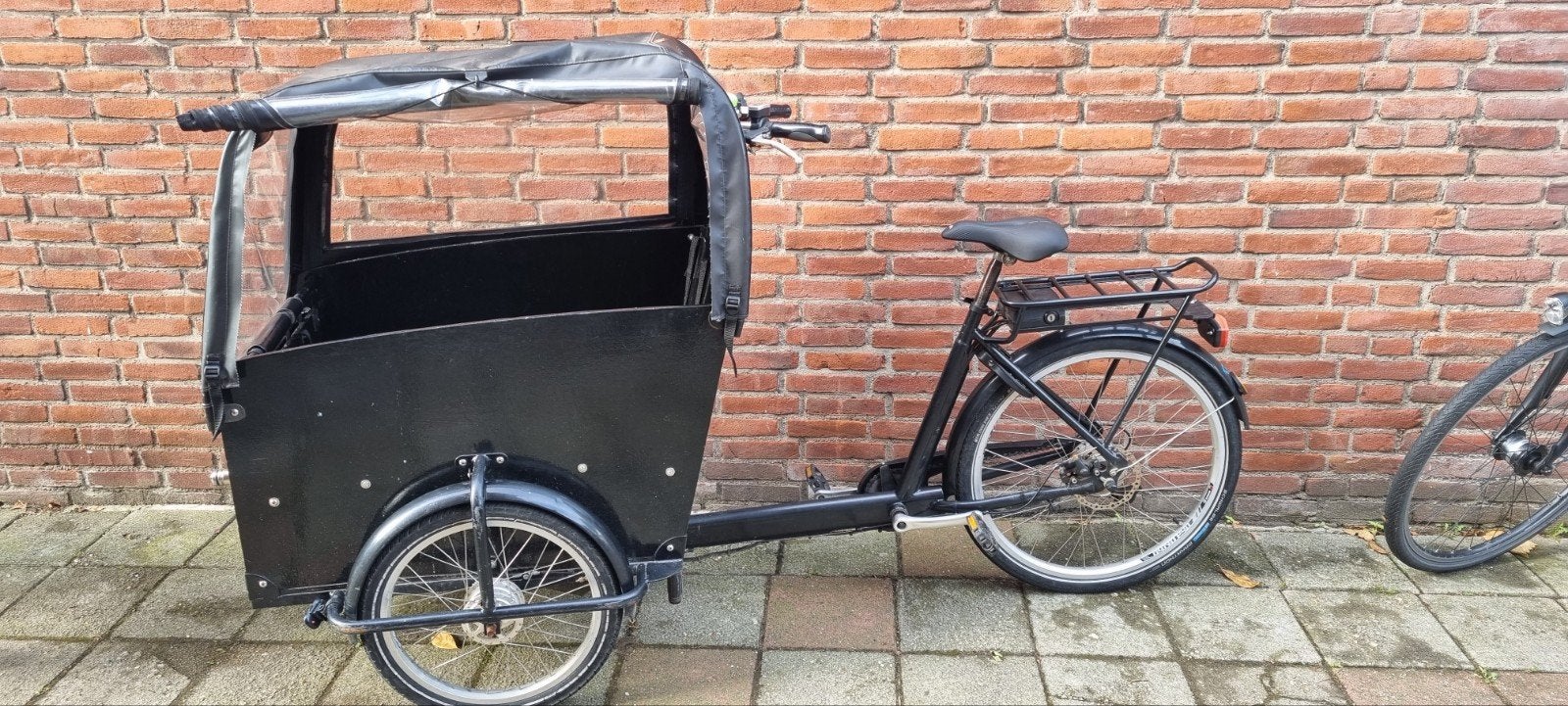 Babboe bakfiets - opknapper, 4 kinderen of meer, Gebruikt, Huif, Ophalen