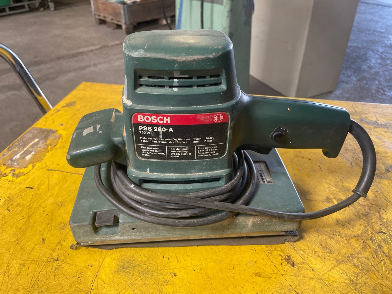 Bosch PSS 280-A Vlakschuurmachine 250W, Ophalen, Gebruikt, Minder dan 600 watt, Vlakschuurmachine