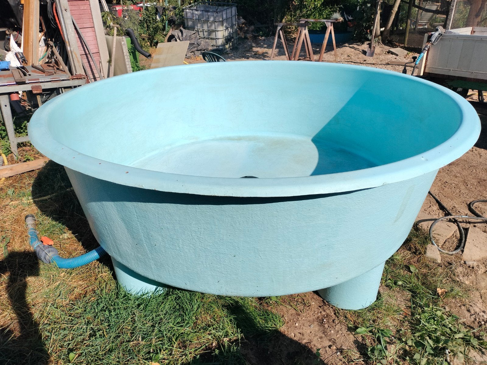 Grote polyester bak voor de hitte vissen of als vijver., Ophalen, Overige materialen, Gebruikt, 100 cm of meer