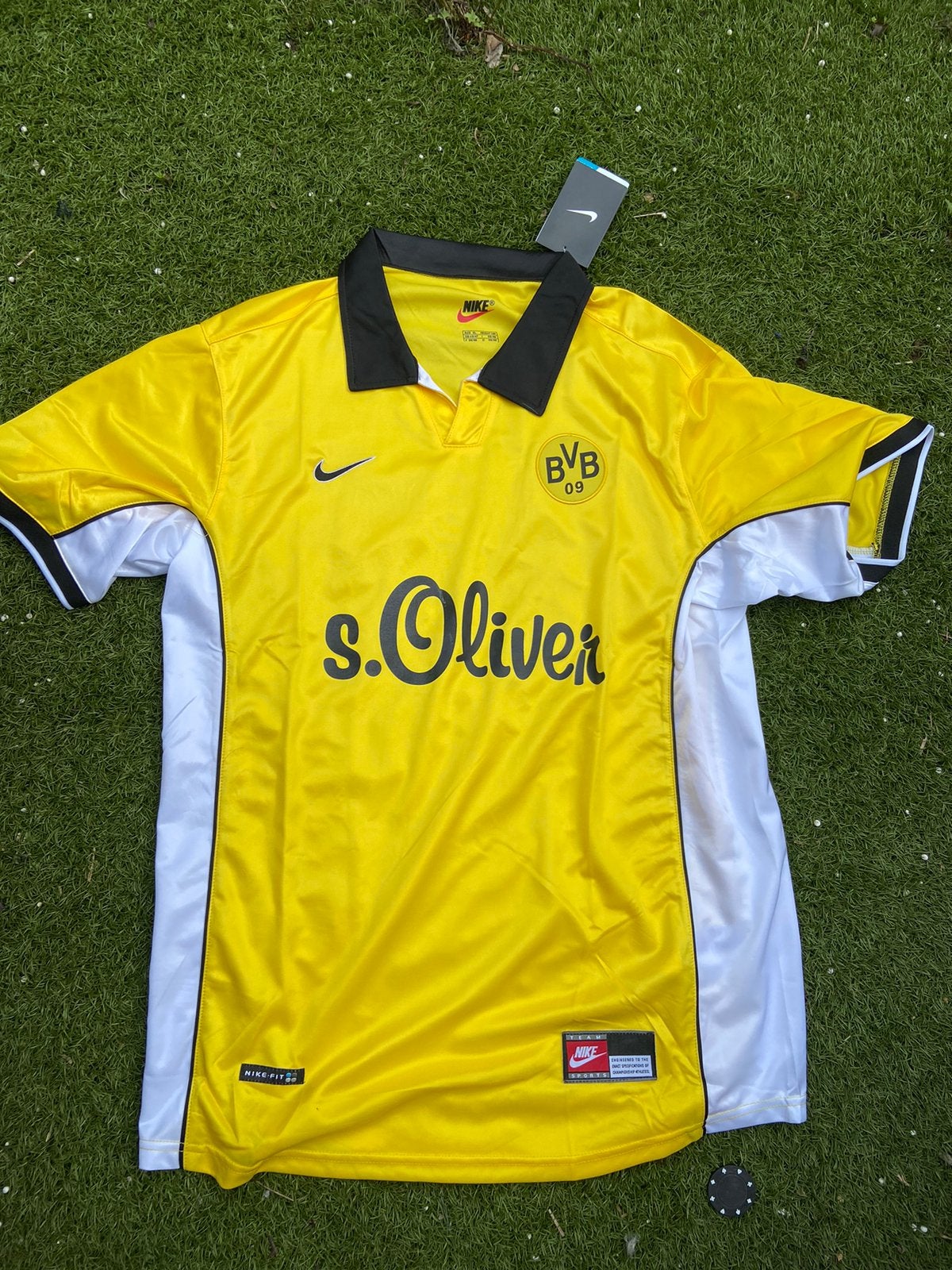 Retro Dortmund voetbalshirt, Ophalen of Verzenden, Zo goed als nieuw, Shirt