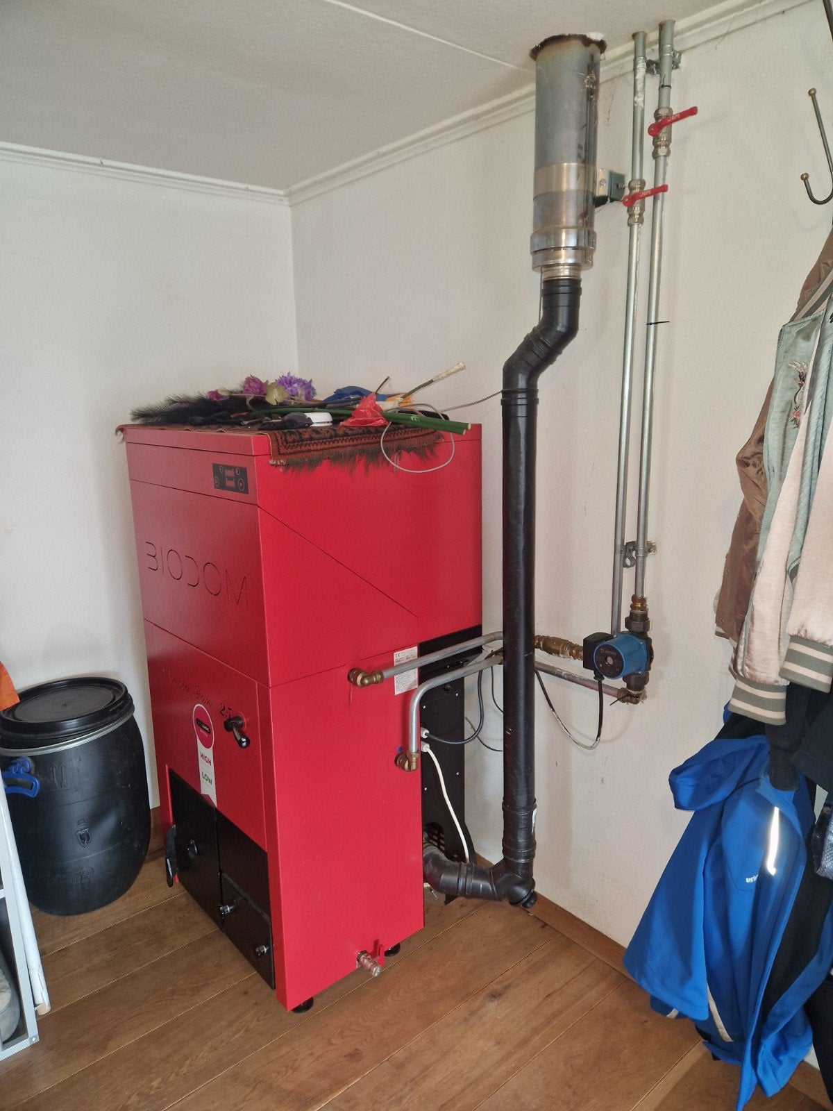 BIODOM Double Fan 25 Pelletkachel - Zo goed als nieuw, Overige brandstoffen, Ophalen of Verzenden, Zo goed als nieuw, Pelletkachel