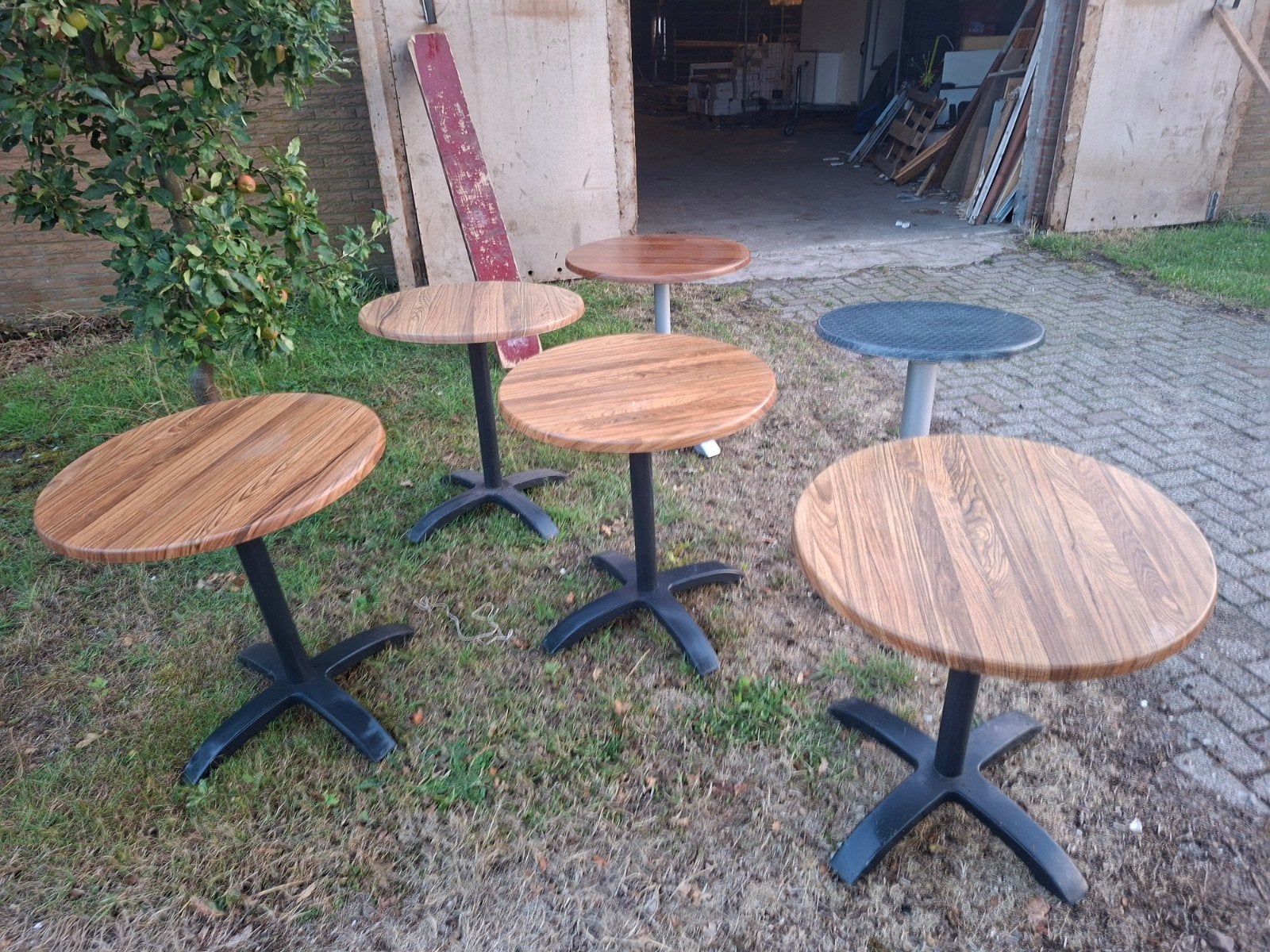 horeca terras tafels, tuintafels, klaptafels, Ophalen, 2 zitplaatsen
