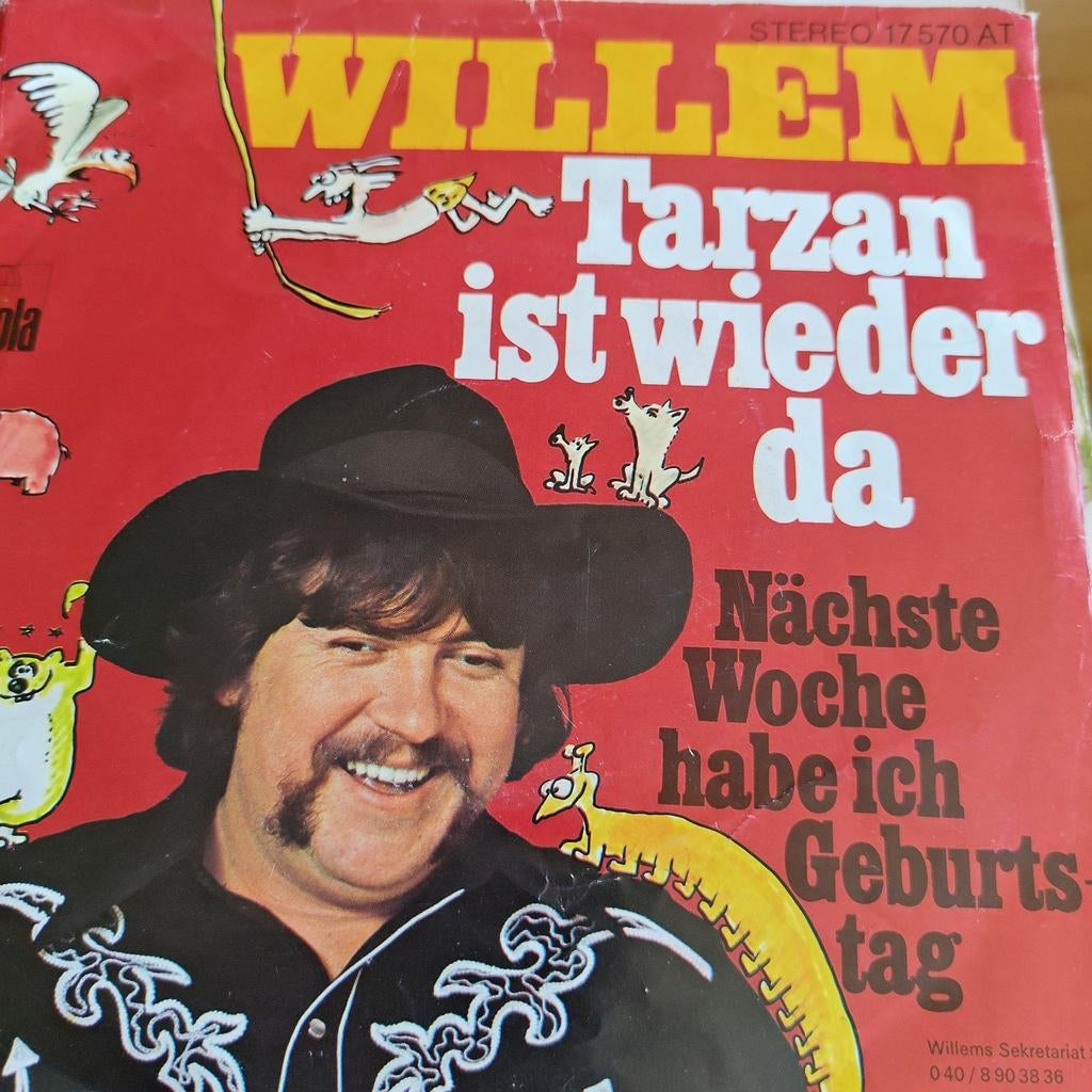 Willem - Tarzan ist wieder da (Vinyl Single), Ophalen of Verzenden, Gebruikt, 7 inch