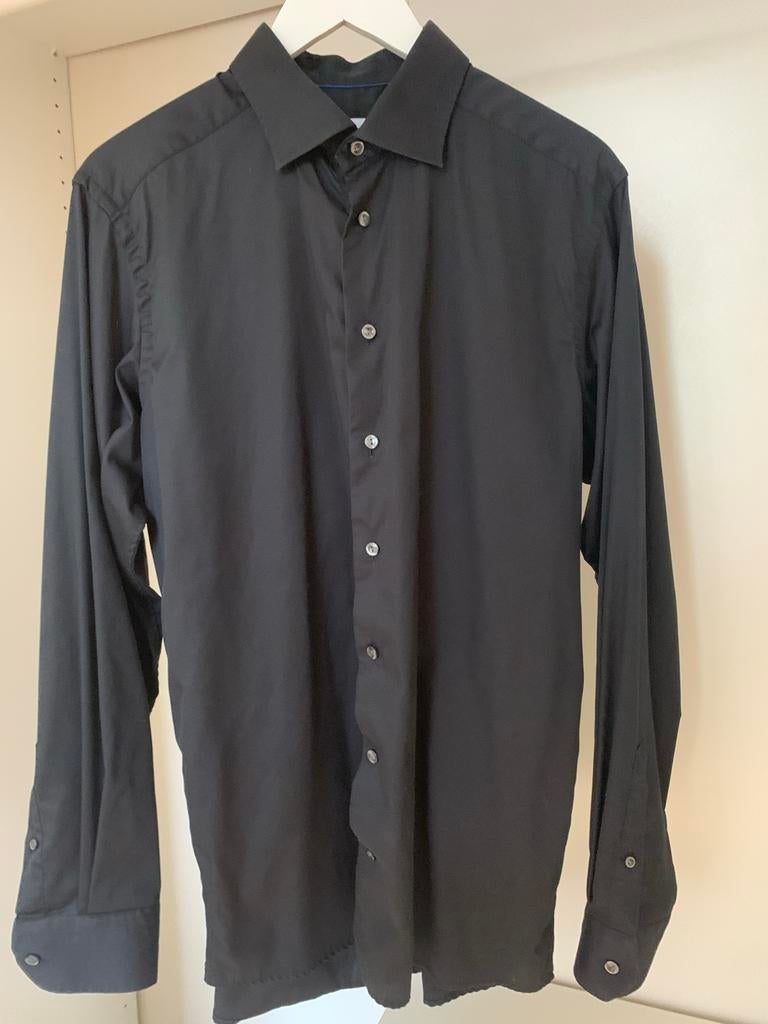 Eton Contemporary Fit overhemd - Zwart - Halswijdte 42 (L), Verzenden, Zo goed als nieuw, Zwart, Halswijdte 41/42 (L)