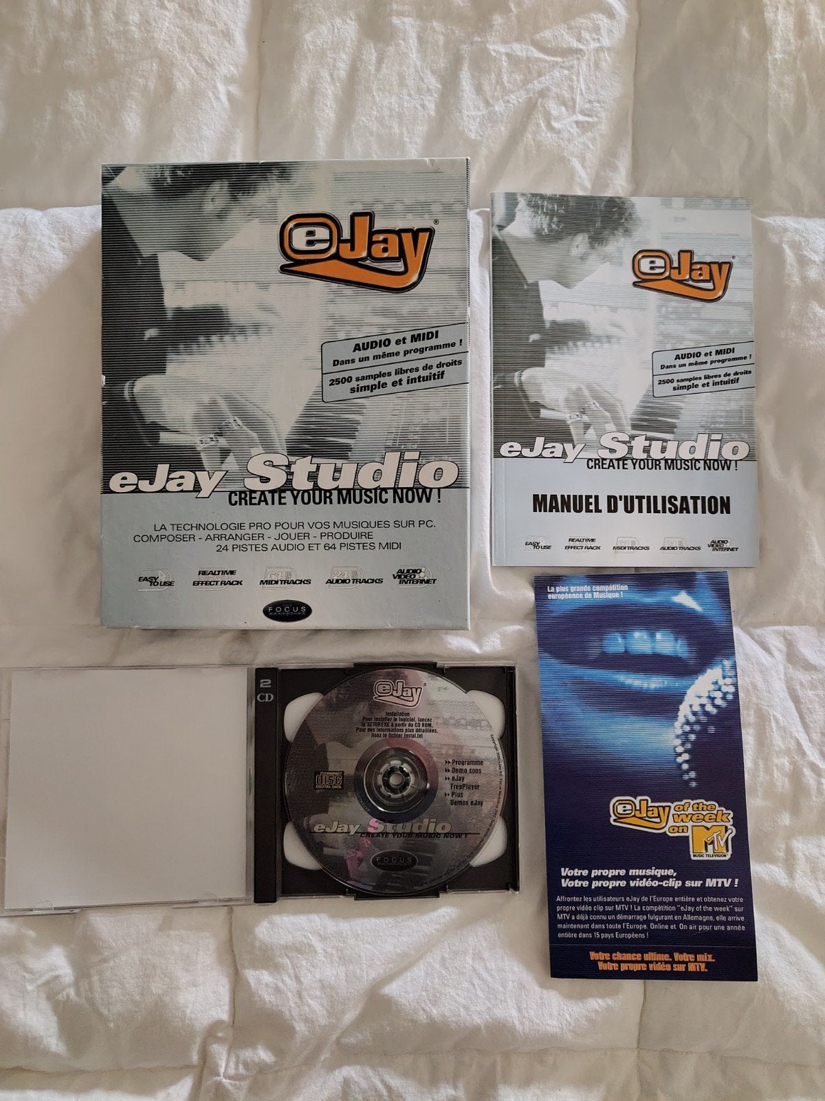 eJay Studio - Muziekproductie Software (Frans) *Boxed*, Computers en Software, Ophalen of Verzenden, Gebruikt, Windows