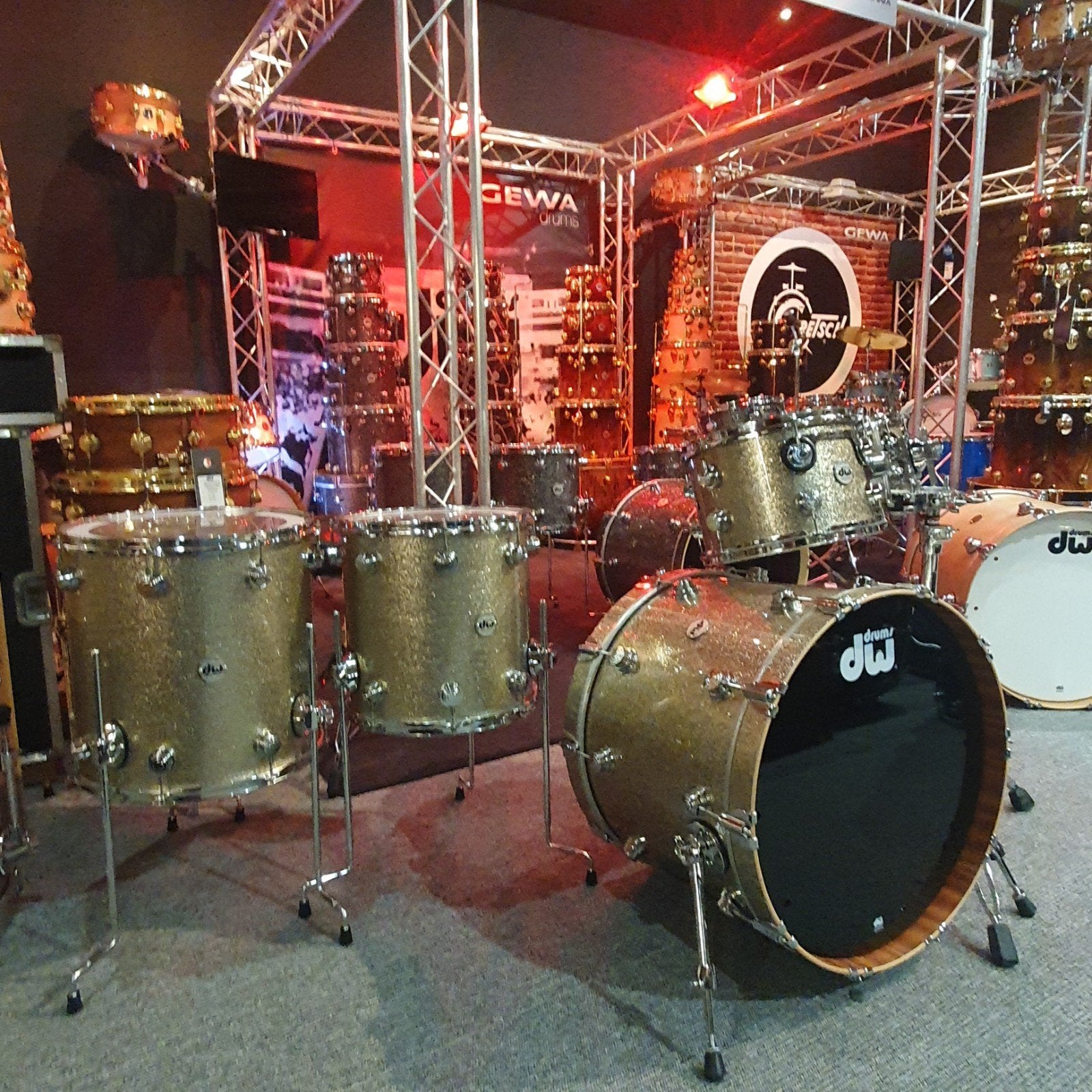 DW Collector's maple Mahogany: nicke sparcle glass, Muziek en Instrumenten, Ophalen of Verzenden, Nieuw, Overige merken