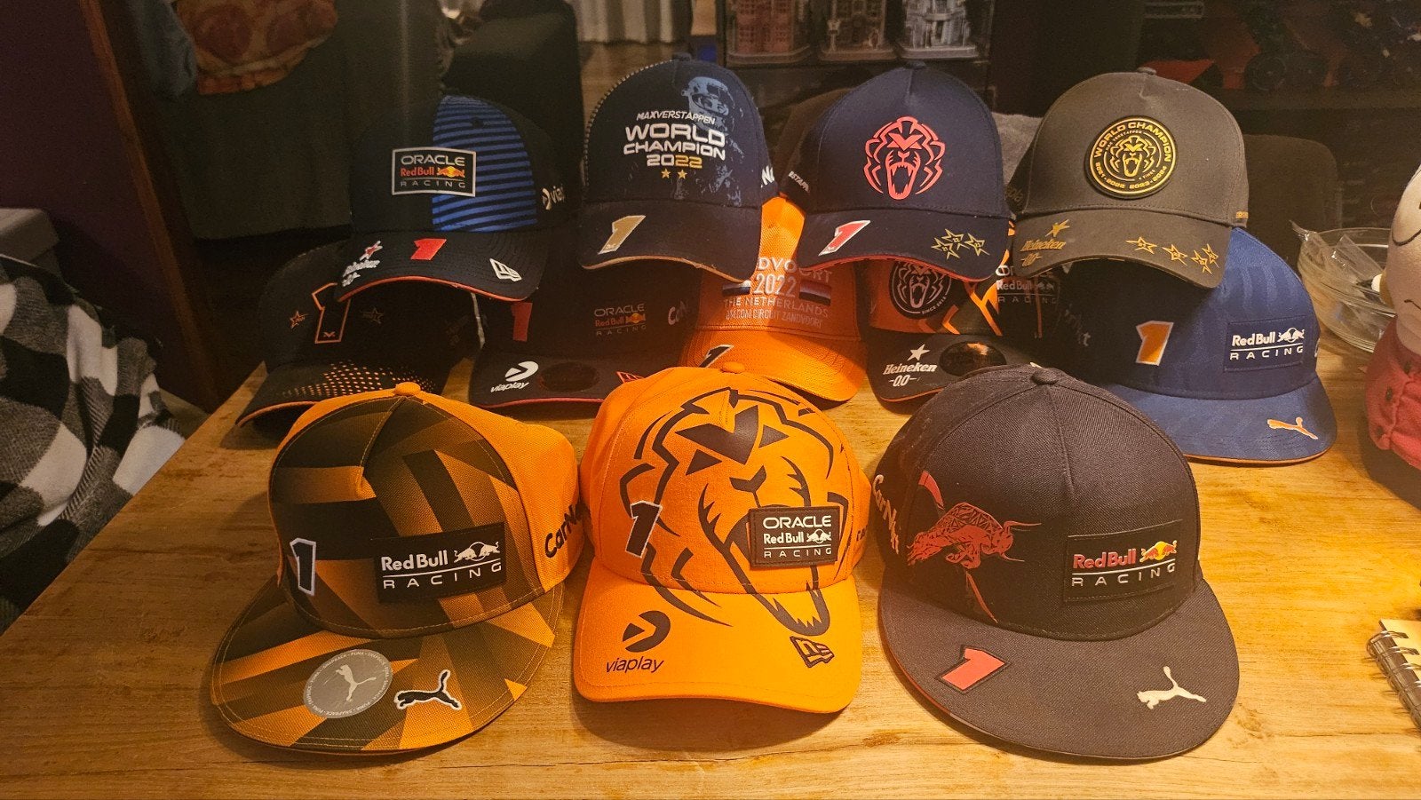 Max verstappen petten collectie 12 stuks, Verzamelen, Ophalen of Verzenden, Nieuw, Formule 1