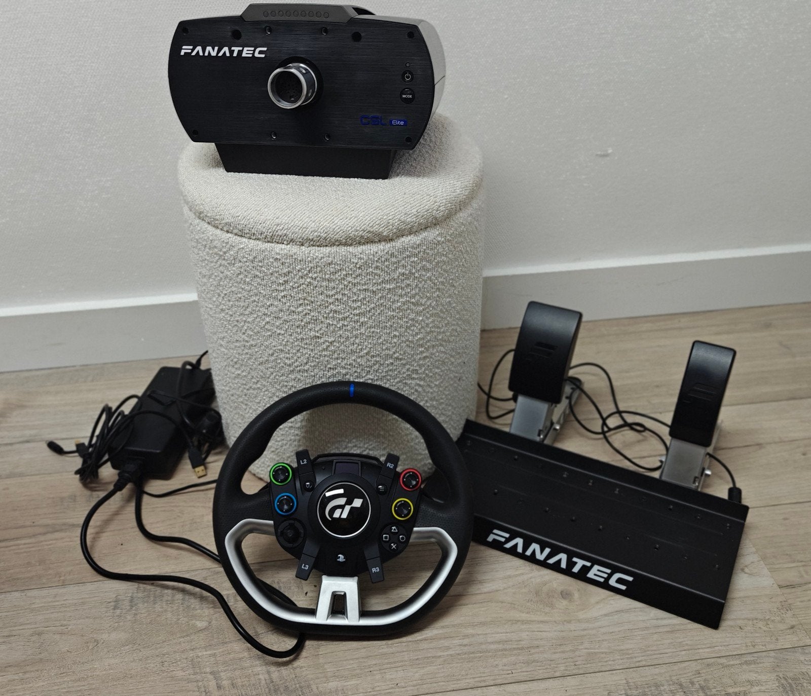Fanatec CSL Elite Wheelbase (PS4-5) + Pedalen + GT Stuur, Ophalen of Verzenden, Overige merken, Zo goed als nieuw