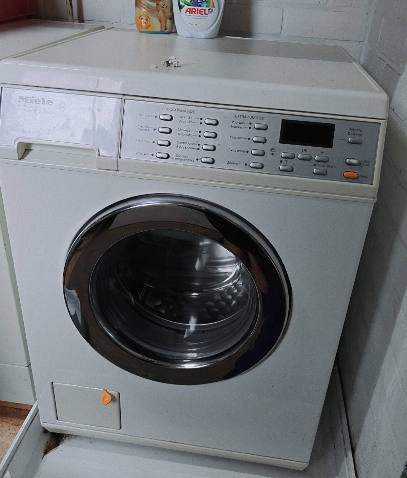 Miele Softtronic Wasmachine  incl Miele Aqua stop- Gebruikt, Ophalen, Gebruikt, Wolwasprogramma, Voorlader
