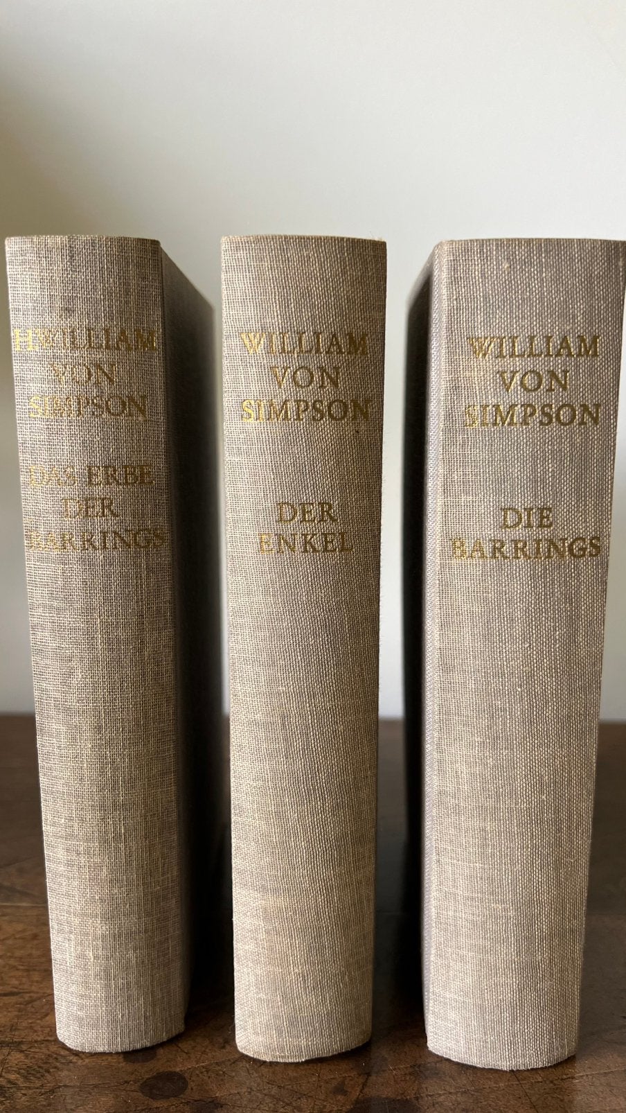 De Trilogie, 3 Duitse boeken William von Simpson, Antiek en Kunst, Ophalen of Verzenden