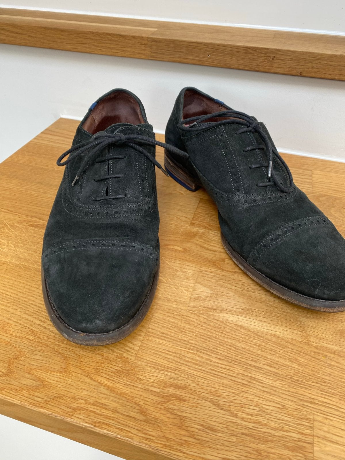 Floris van Bommel schoenen H leest- Maat 8 (42), Ophalen of Verzenden, Gedragen, Zwart, Veterschoenen