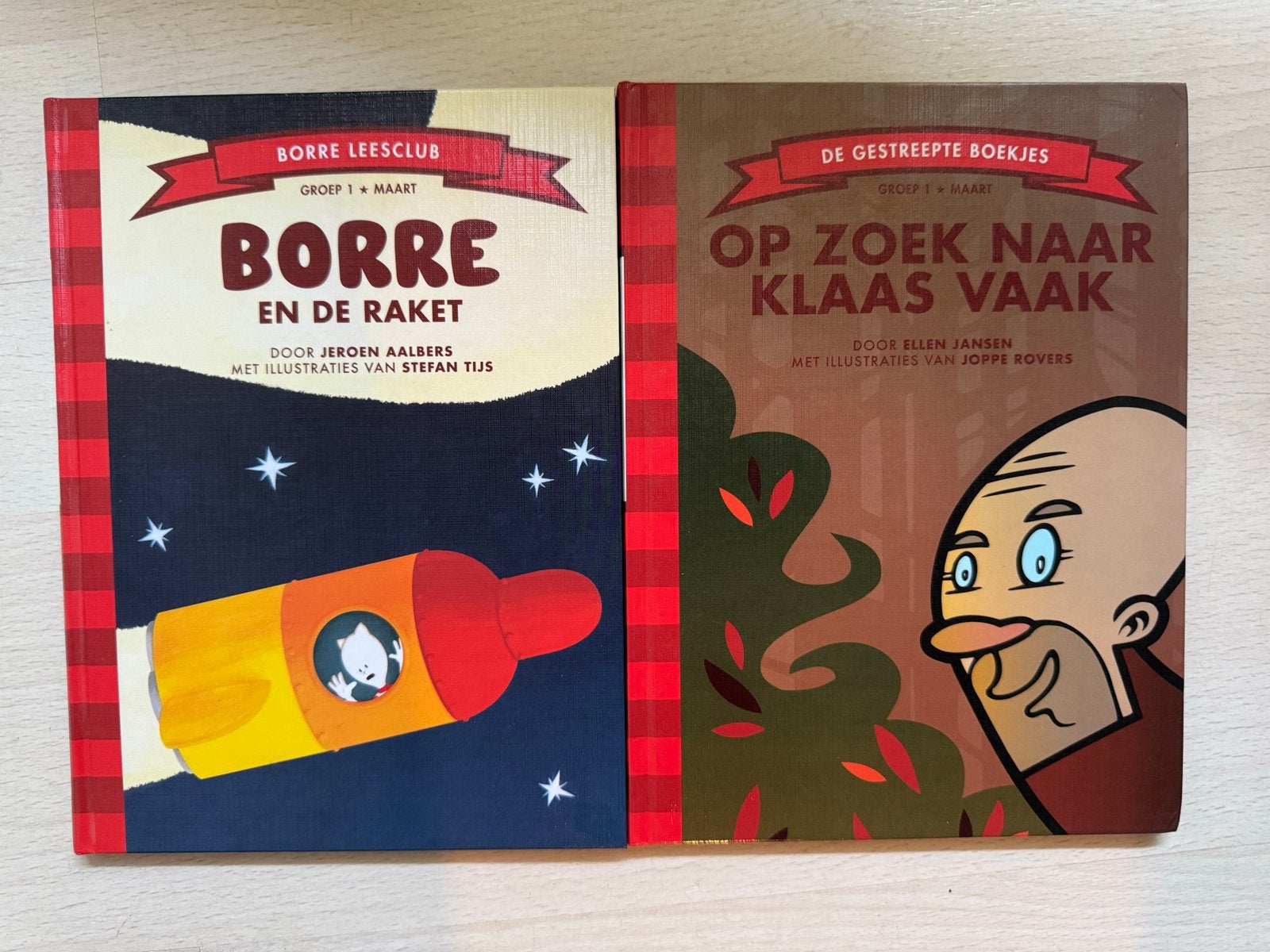 Borre en de Raket & Op Zoek naar Klaas Vaak (2 boeken), Ophalen of Verzenden, Gelezen, Fictie algemeen