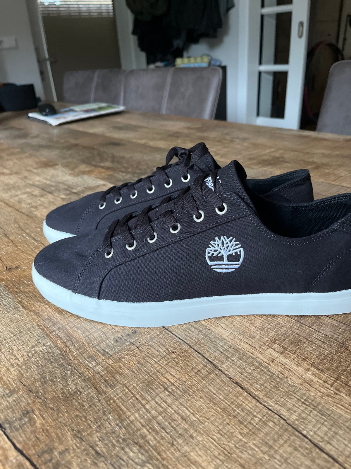 Nieuwe zwarte stoffen schoenen maat 46 Timberland, Ophalen of Verzenden, Nieuw, Zwart, Sneakers of Gympen