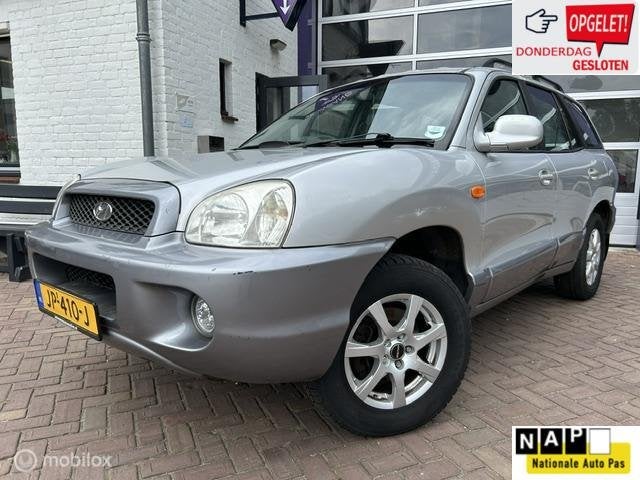 Hyundai Santa Fe 2.7i-24V 4WD * AUTOM * AIRCO * LEDER * RHD, Auto's, Automaat, Santa Fe, Gebruikt, 2656 cc