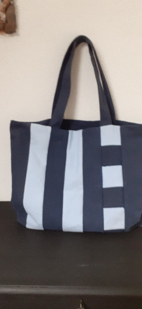 boodschappen tas shopper strandtas, 40 tot 60 cm, 30 cm of meer, Blauw, Nieuw