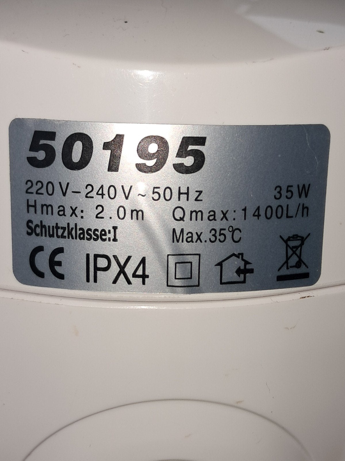 Wit aquariumfilter 1400L/h, Ophalen, Gebruikt, Pomp, Overige merken