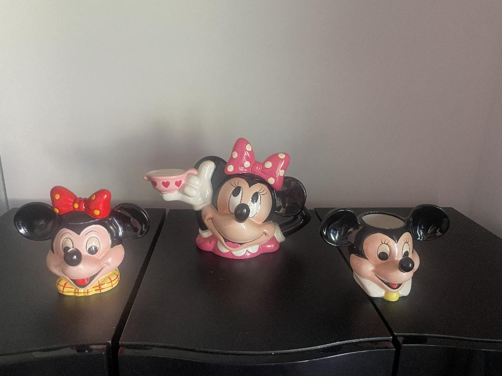 Mini Mickey thee set, Ophalen of Verzenden, Mickey Mouse, Zo goed als nieuw, Servies
