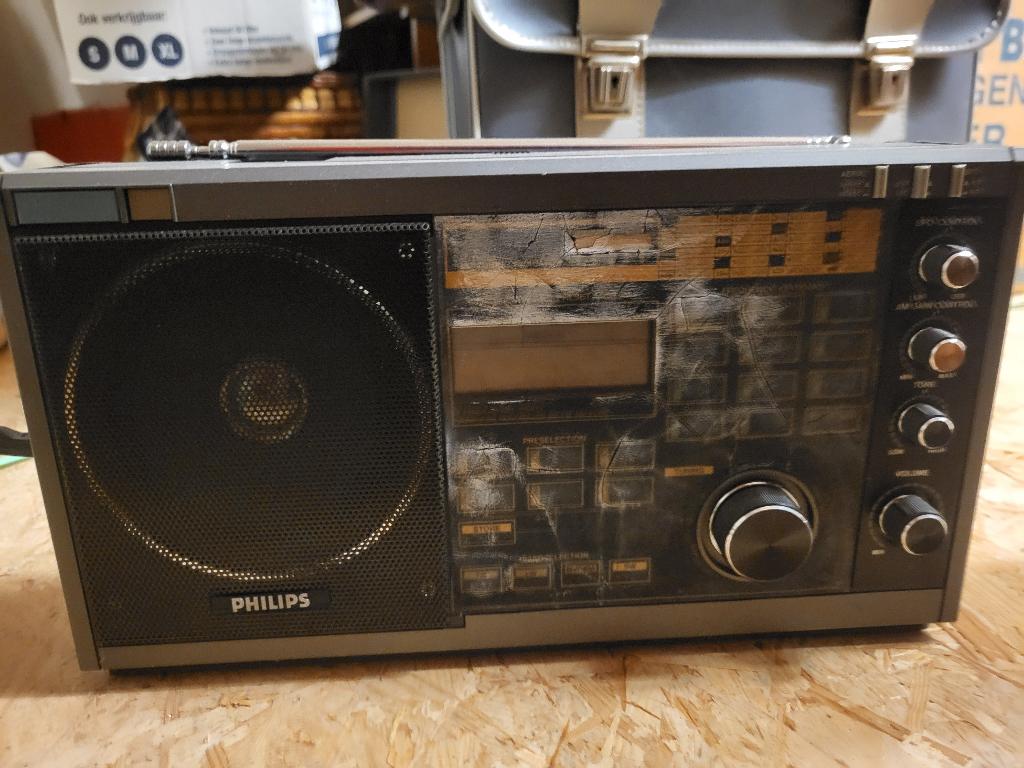 3 x Philips D2935 wereldontvanger met SSB, Audio, Tv en Foto, Radio's, Ophalen, Gebruikt, Wereldontvanger