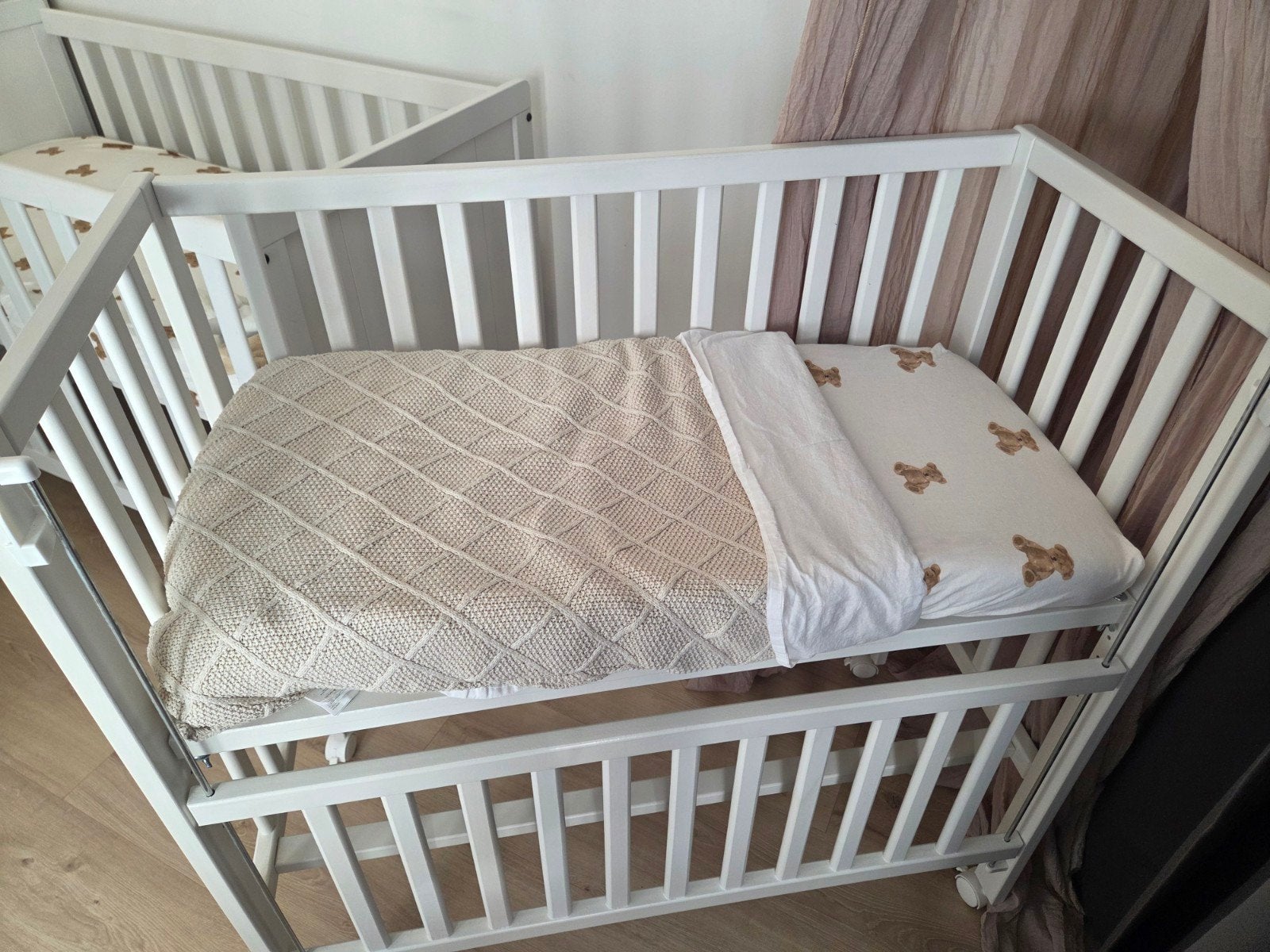Fillikid cocon co-sleeper 90x40 cm incl matras&(hoes)lakens, Ophalen, Zo goed als nieuw, Wieg