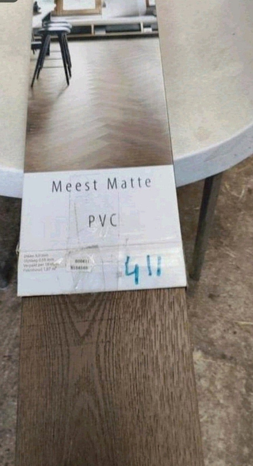 montiniqeu hebeta visgraat vloer kleur 600411 1.87m2, Ophalen of Verzenden, Nieuw, Minder dan 5 m², Overige typen