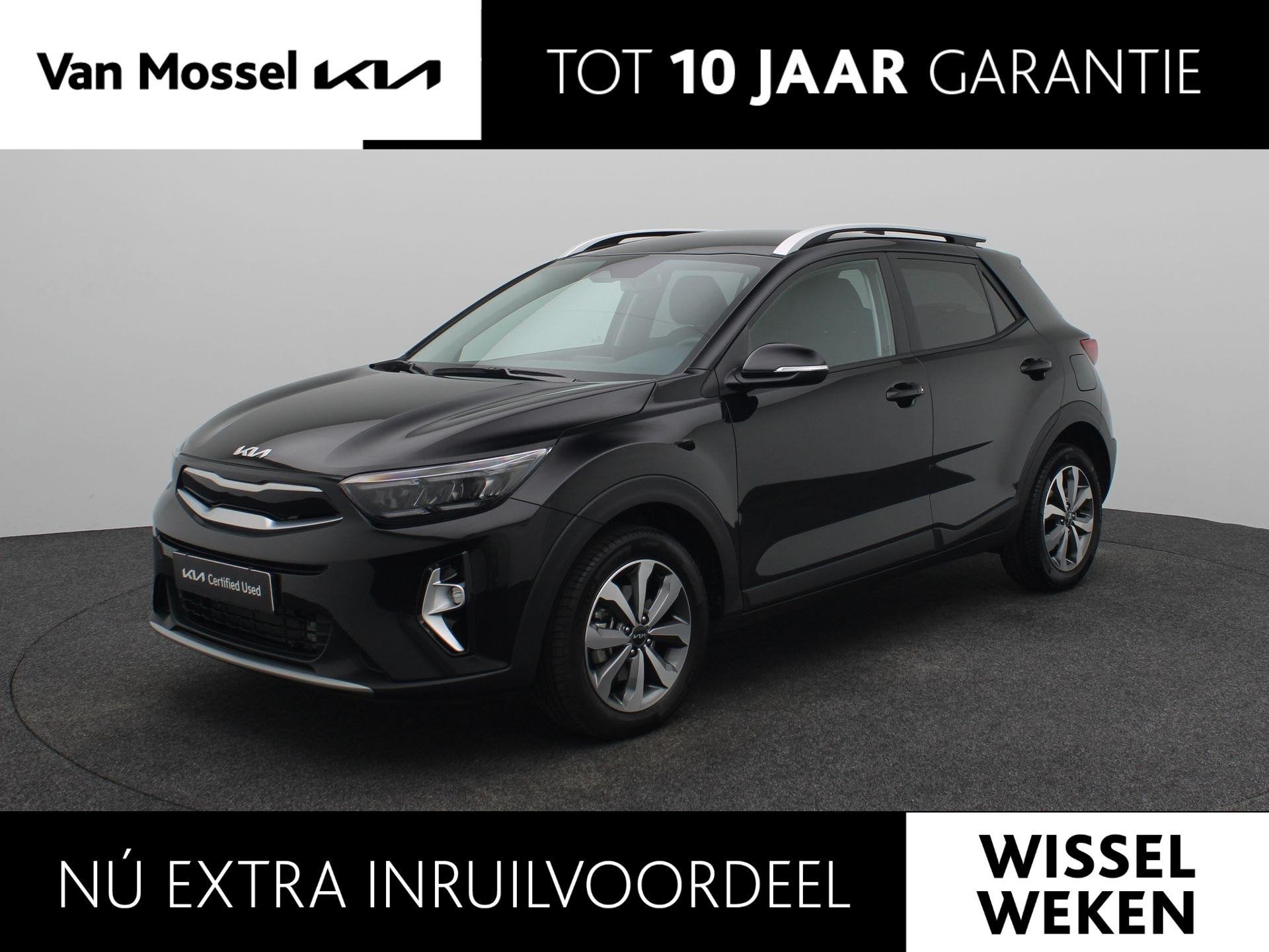 Kia Stonic 1.0 T-GDi MHEV DynamicPlusLine | NL-Auto | AUTOMA, Auto's, Euro 6, Zwart, Origineel Nederlands, 19 km/l