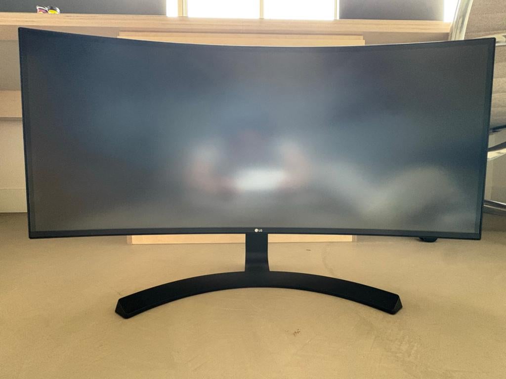 LG 34CB98 Curved UltraWide Monitor - Perfect voor werk, IPS, Zo goed als nieuw, 61 t/m 100 Hz, Quad HD (2K)