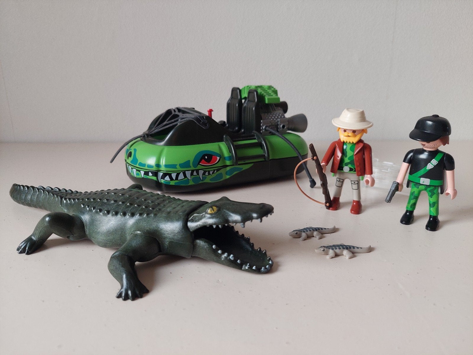 Playmobil Gangster Hovercraft met alligator 4446, Ophalen of Verzenden, Gebruikt, Complete set