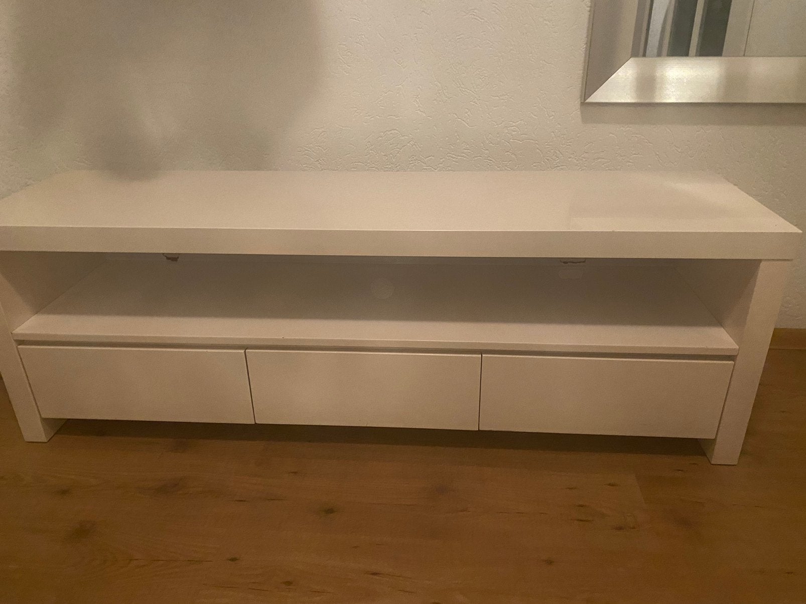 Tv meubel hoogglans wit, Ophalen, Gebruikt, 25 tot 50 cm, Minder dan 100 cm