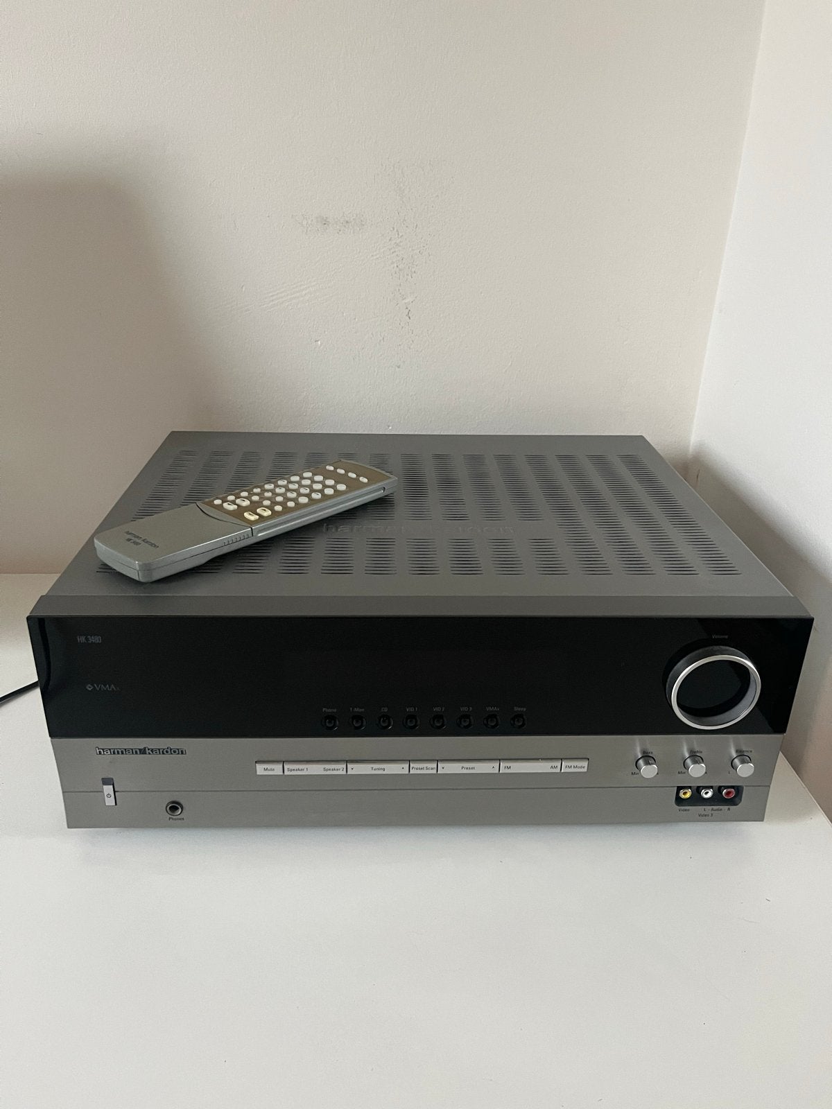 Harman/Kardon HK3480 Stereo Receiver - Uitstekende Staat, Gebruikt, 120 watt of meer, Stereo, Ophalen