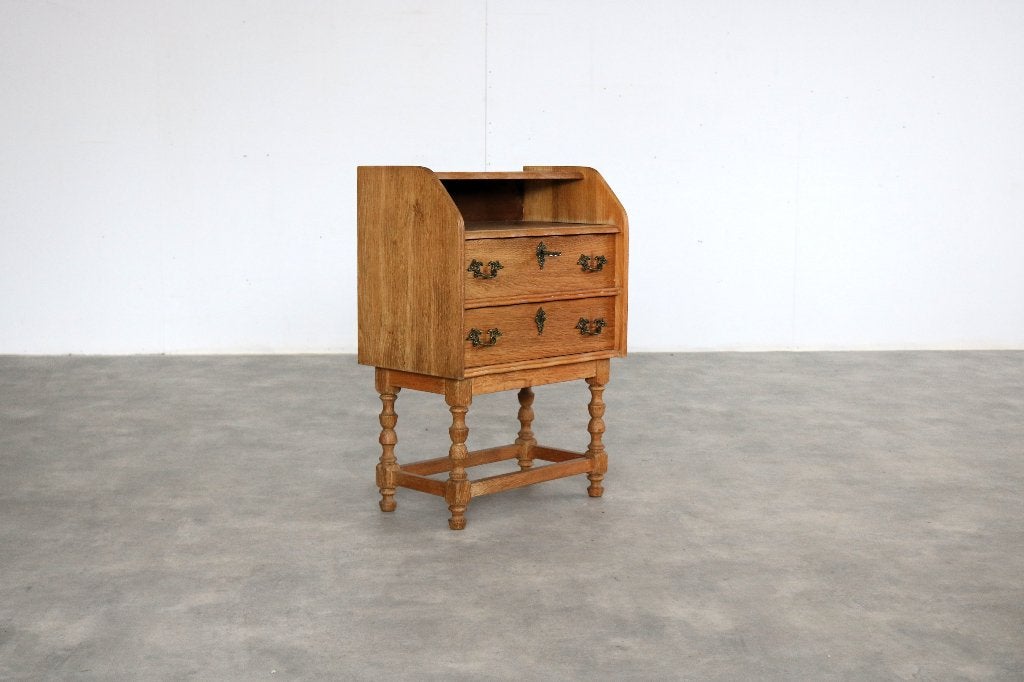 brutalist nachtkastje | kastje | jaren 60 | Deens, Huis en Inrichting, Gebruikt, Minder dan 45 cm, ., .