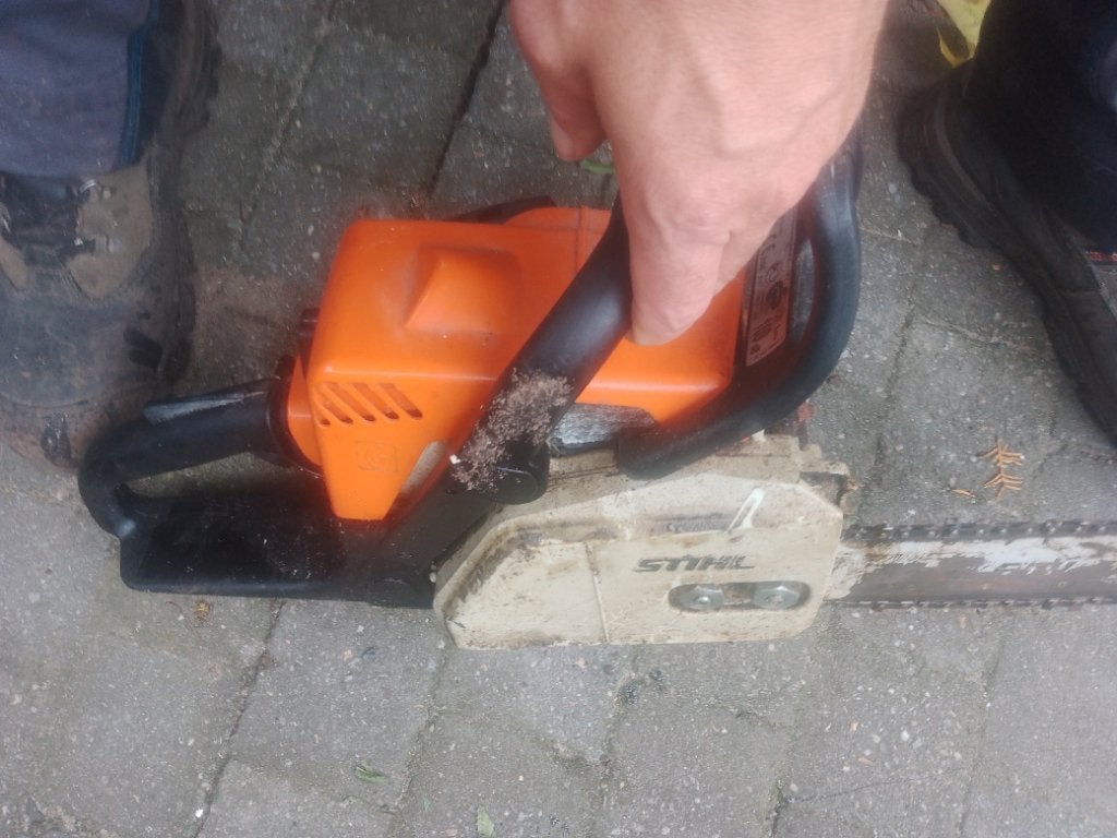 Kettingzaag Stihl MS 170, Tuin en Terras, Hand-tuingereedschap, Ophalen of Verzenden, Gebruikt, Overige soorten, STIHL