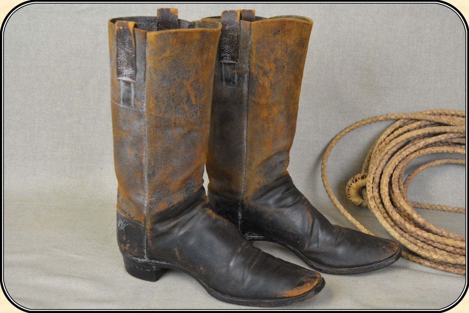 GEZOCHT: Vintage Westerse Laarzen - Bruin - maat 38, Hoge laarzen, Bruin, Ophalen of Verzenden, Onbekend
