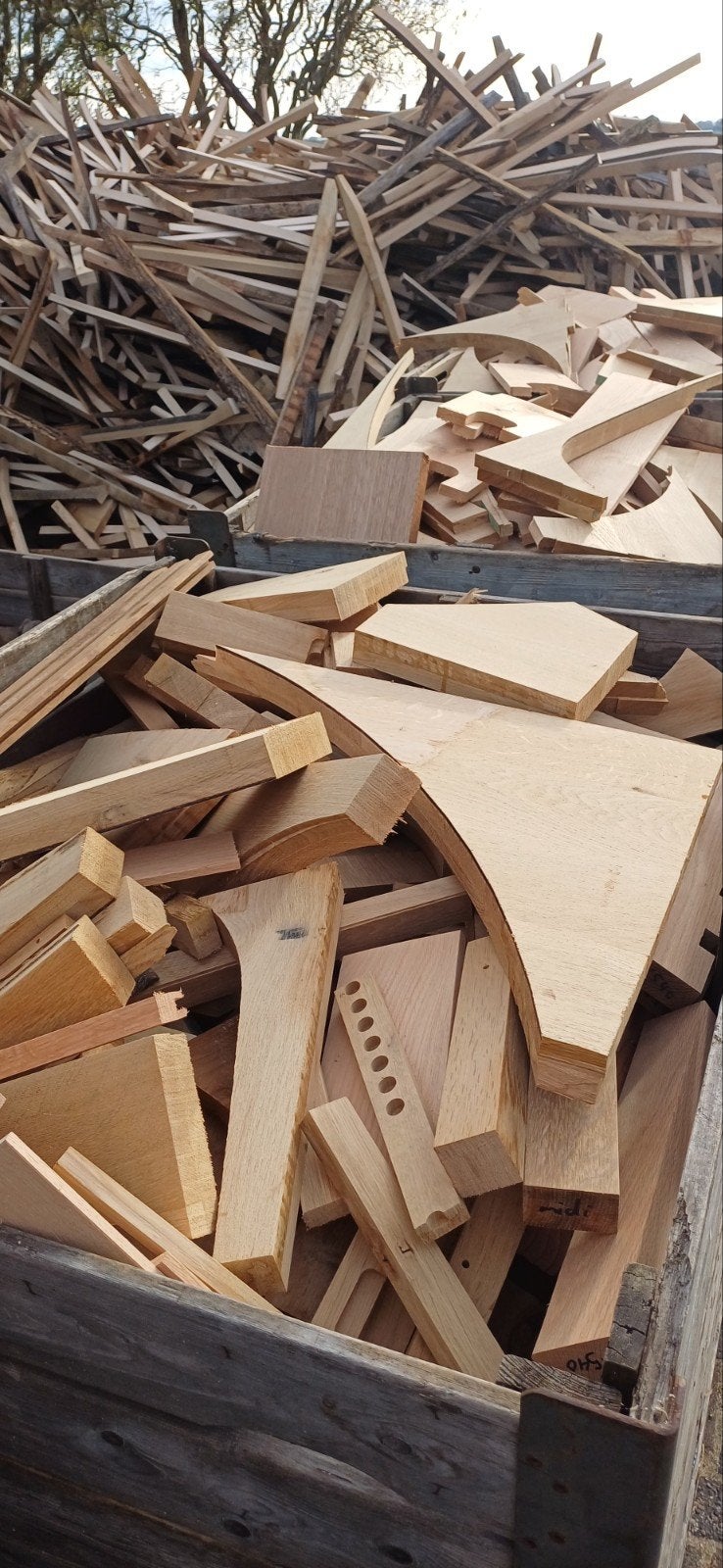 Droog haardhout/brandhout, voornamelijk eiken en beuken., Tuin en Terras, 6 m³ of meer, Ophalen