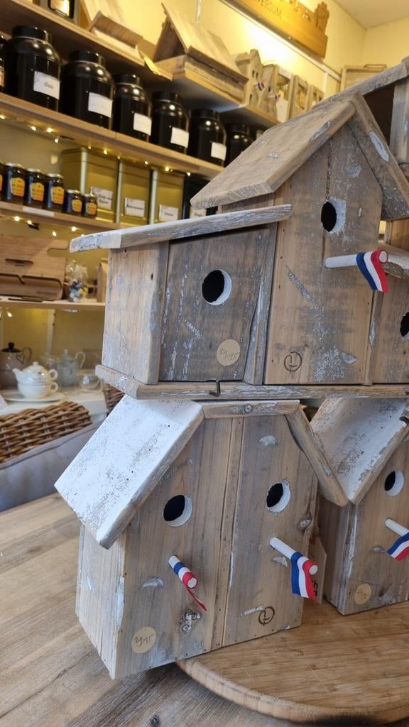 Set Vogelhuisjes & Voederhuisje - Quatro & Fuo Stijlen, Ophalen of Verzenden, Nieuw
