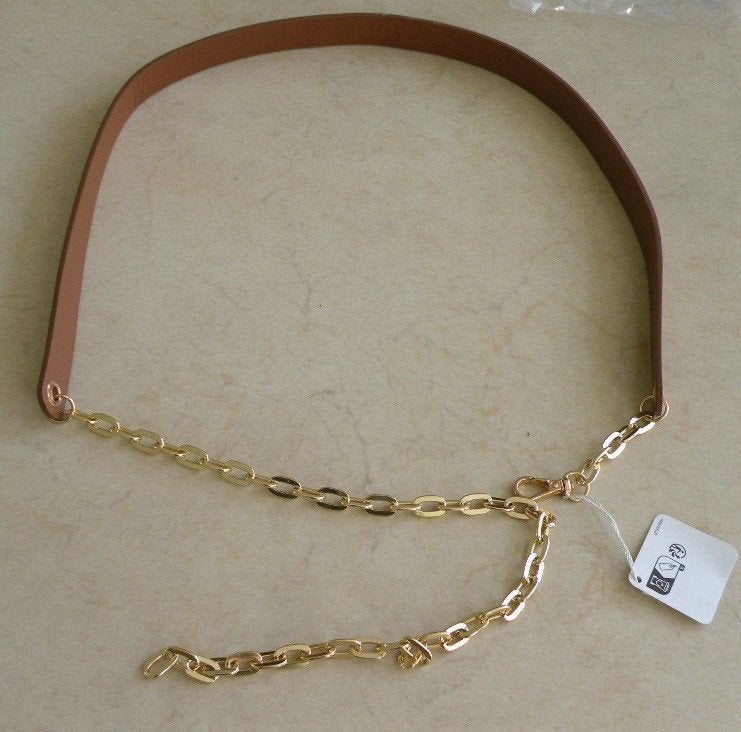 Ceintuur met gouden ketting. Nieuw., Ophalen of Verzenden, Nieuw, Overige kleuren, 90 tot 100 cm