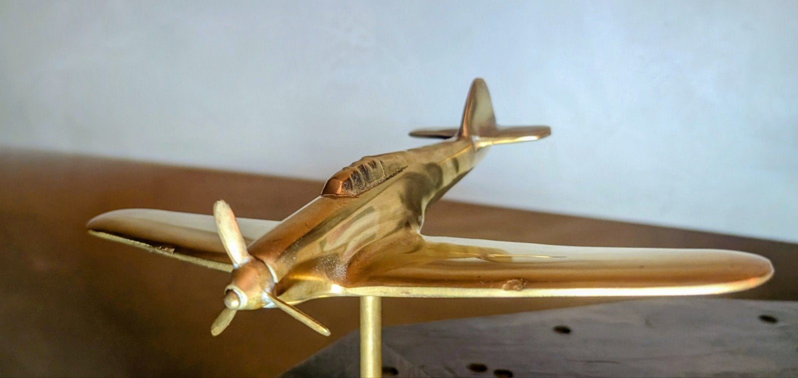 Messing Hawker Hurricane Modelvliegtuig, Ophalen of Verzenden, Gebruikt, Vliegtuig