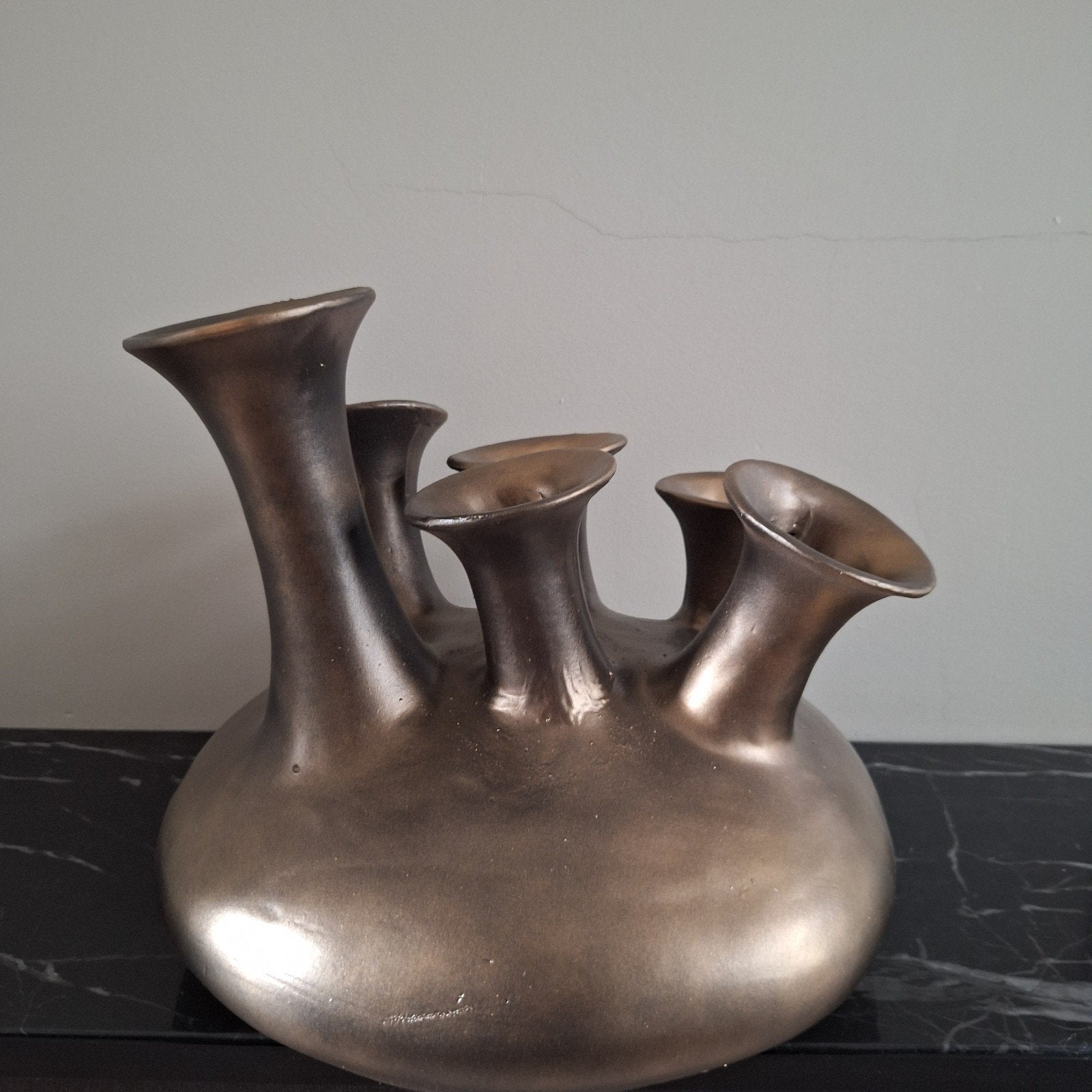 Brons kleurig toeter of tulpen object nieuw, Huis en Inrichting, Nieuw, Ophalen of Verzenden, X, X