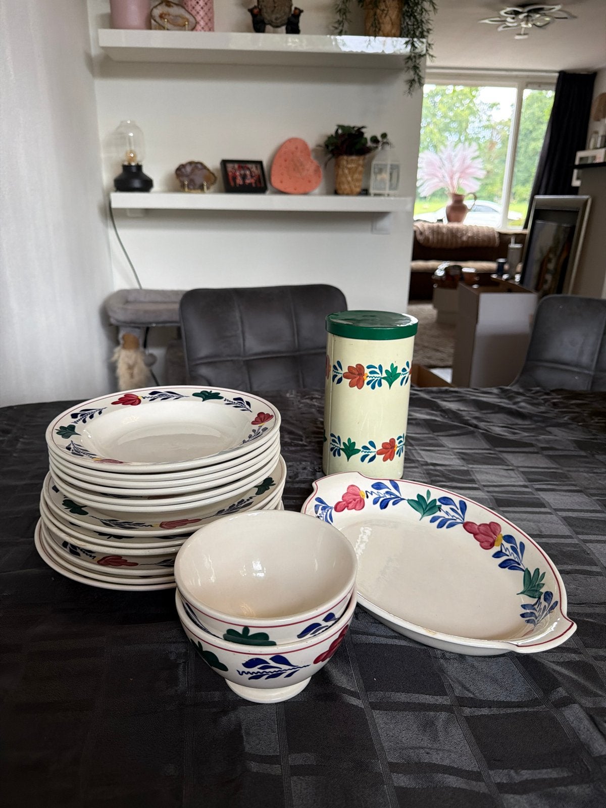 Vintage Boch Frères 'Roch' servies set - 16 stuks, Antiek en Kunst, Ophalen