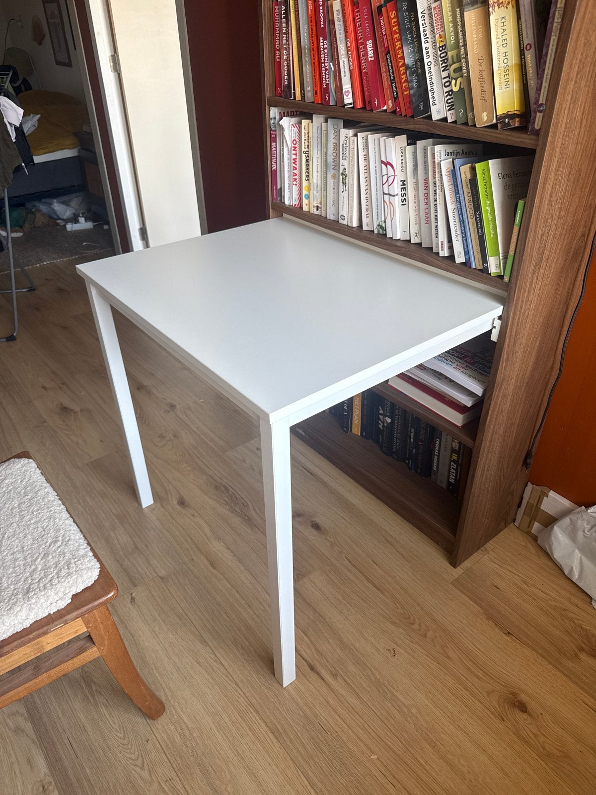 Billy boekenkast Ikea Inschuifbaar bureau - Nieuwstaat, Ophalen, Zo goed als nieuw, Wit, Overige typen