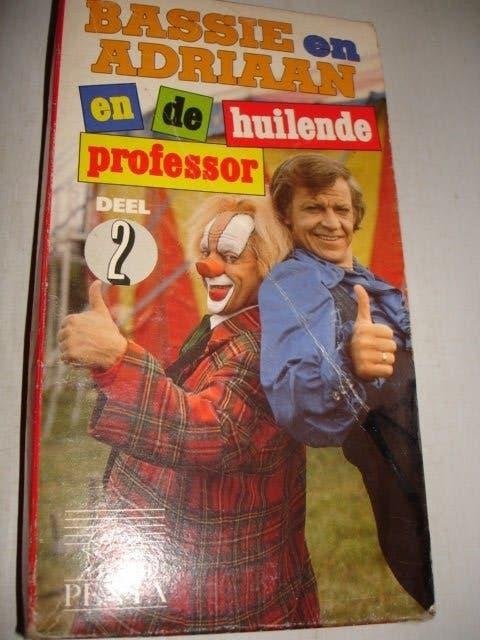 Bassie en Adriaan- De Huilende Professor- Deel 2- PENTA VHS, Alle leeftijden, Ophalen of Verzenden, Gebruikt