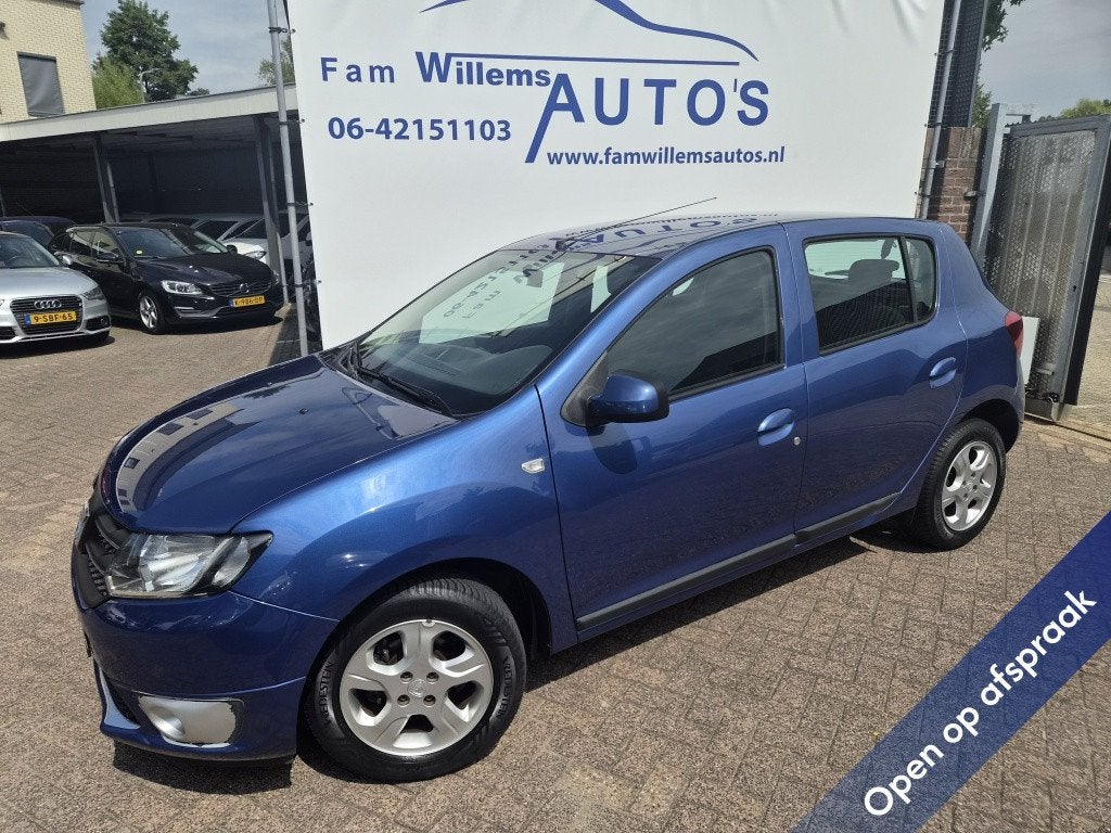 Dacia Sandero 0.9 TCe Lauréate (bj 2013), Stof, Gebruikt, 937 kg, Blauw