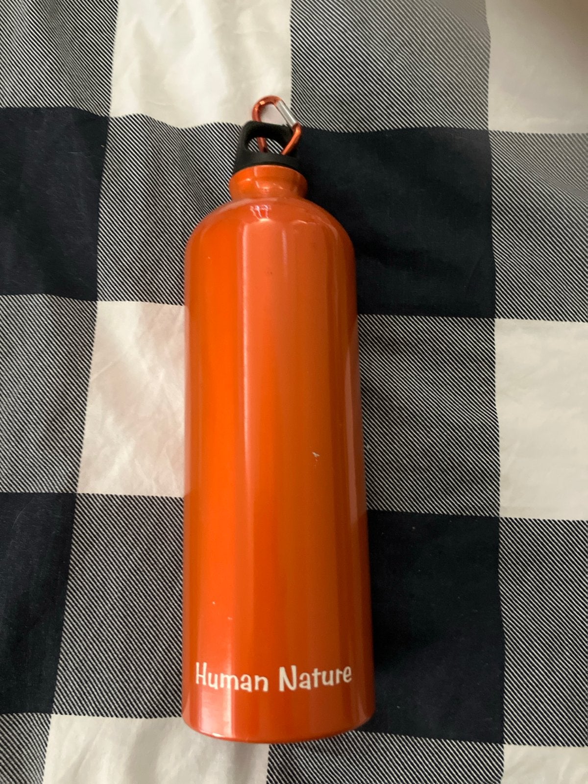 Oranje Human Nature drinkfles met karabijnhaak, Ophalen, Zo goed als nieuw