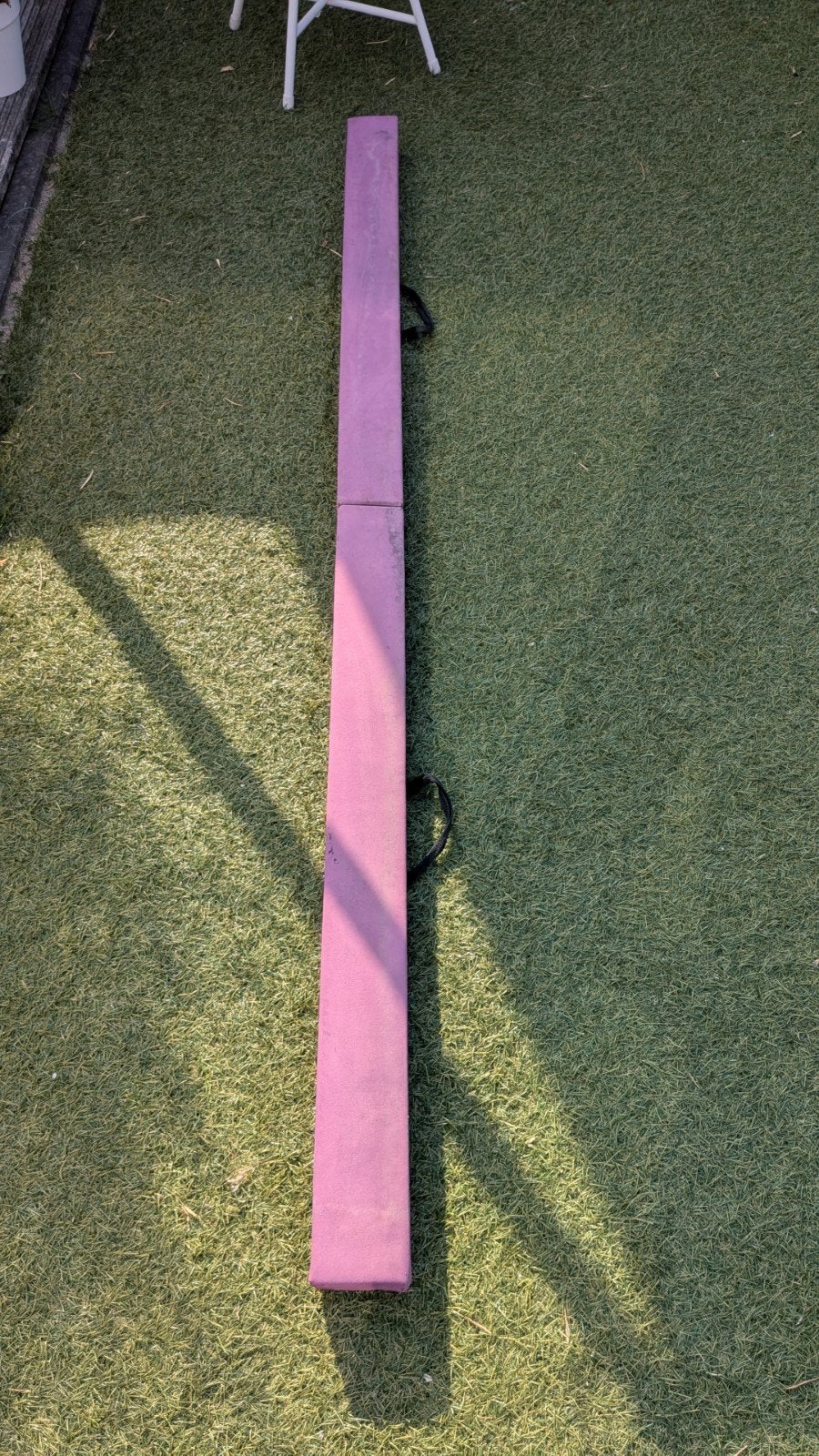 Opvouwbare turnbalk 2,1 meter lang, Ophalen, Gebruikt, Roze, Materiaal
