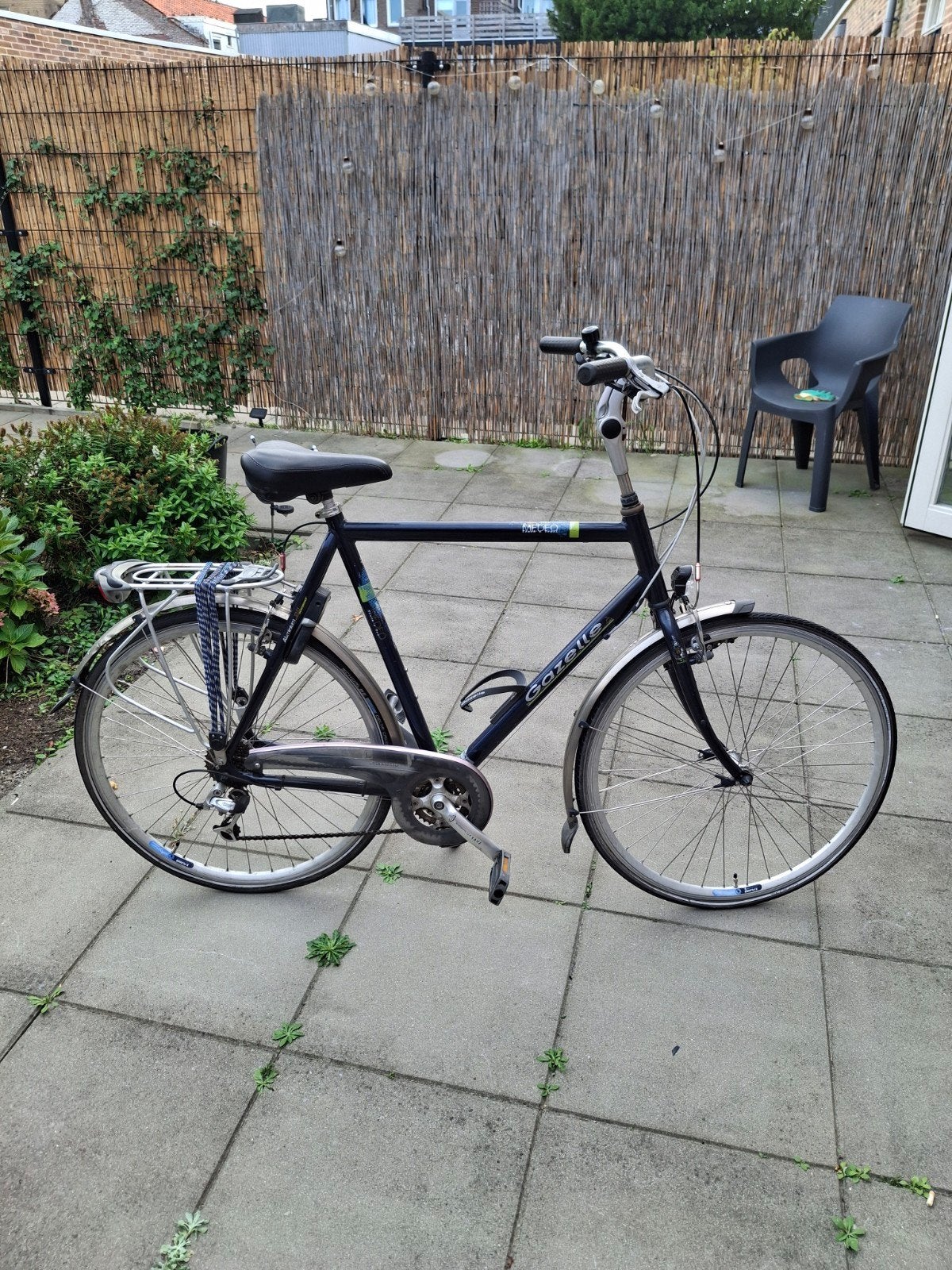 Gazelle Medeo herenfiets - Nieuwe remkabels & verlichting, Ophalen, Gebruikt, Versnellingen, 57 tot 61 cm