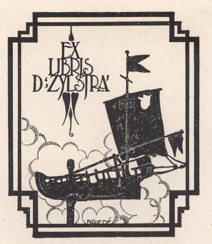 2107 Ex Libris Nederland : Johan Briedé, 1927, Verzenden, Ex libris