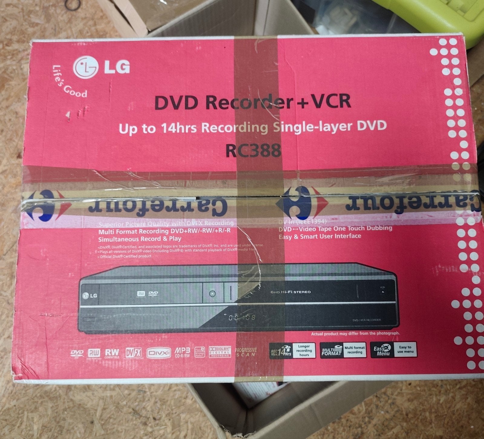LG DVD Recorder + VCR RC388 - Nieuw in doos, Audio, Tv en Foto, Videospelers, Ophalen, Zo goed als nieuw, VHS-speler of -recorder
