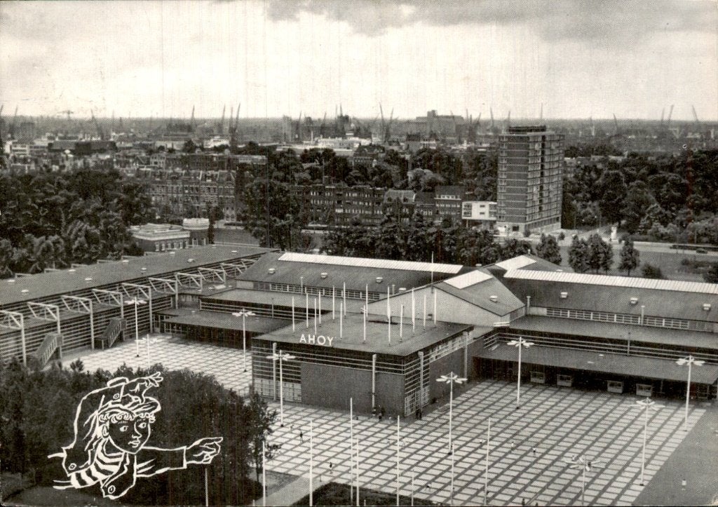 Rotterdam - Ahoy - Jeugdland, Verzamelen, Ophalen of Verzenden, 1940 tot 1960, Gelopen, Zuid-Holland