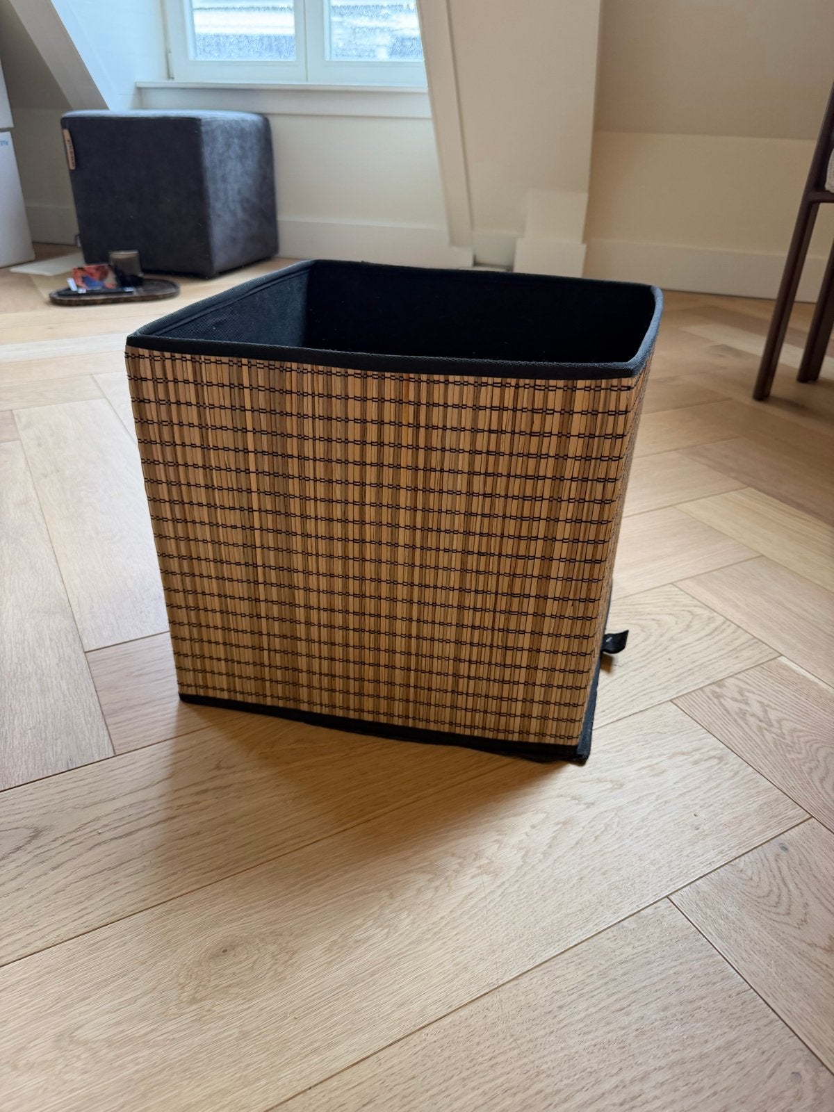 Bamboe opbergmand / wasmand, Ophalen of Verzenden, Zo goed als nieuw, Natuurlijk materiaal, Modern